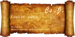 Cselle Judit névjegykártya
