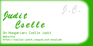 judit cselle business card